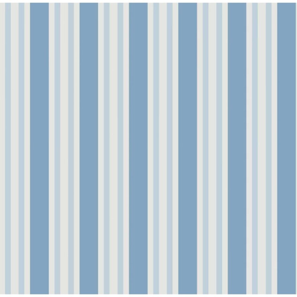 New Cole & Son Blue Polo Stripe Wallpaper 110/1006 A010 10.05m x 52cm